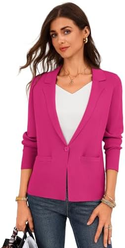GRACE KARIN Womens Sweater Blazer Jackets Business Casual Work Cardigan