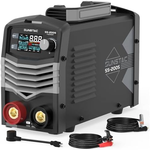 Sunstac 200A Stick Welder, Dual Voltage 110/220V with LCD Display