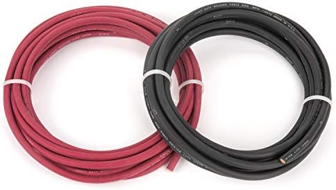EWCS 4 Gauge Premium Extra Flexible Welding Cable 600 Volt 10 Feet Each Black+Red