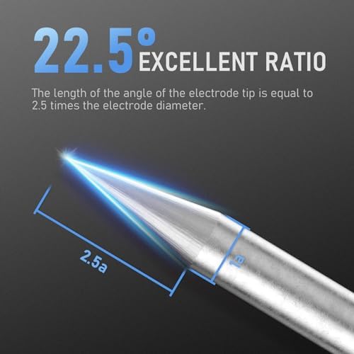 YESWELDER TIG Tungsten Electrode Pre-Sharpened Welding Tungsten Rod 2%