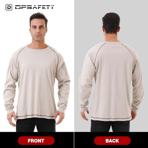 FR Shirts for Men, 6oz Hi Vis Flame Resistant Welding Shirt