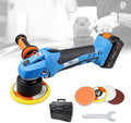 NEWONE 20V Cordless Round Orbital Polisher, Dual Action Buffer, 5-Inch, 6 Variable Speeds, Anti-vibration Handle, Car Sanding Polishing Waxing, 4.0Ah Battery and Fast Charger