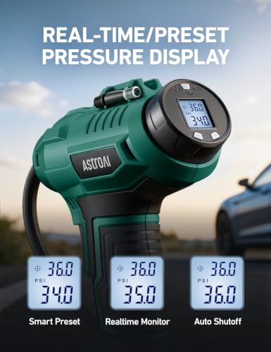 AstroAI Cordless Tire Inflator Portable Air Compressor 160PSI 12VDC Battery