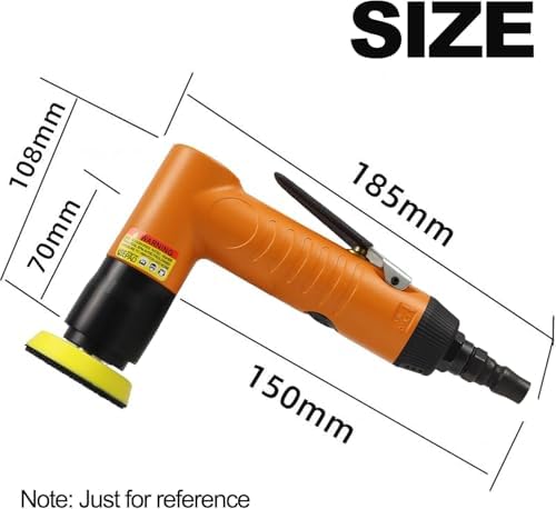 Mini Air Random Orbital Sander, 22000 RPM Pneumatic Polisher with 3 Pads