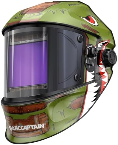ARCCAPTAIN Welding Helmet, 3.94"×3.66" Auto Darkening Welding Hood