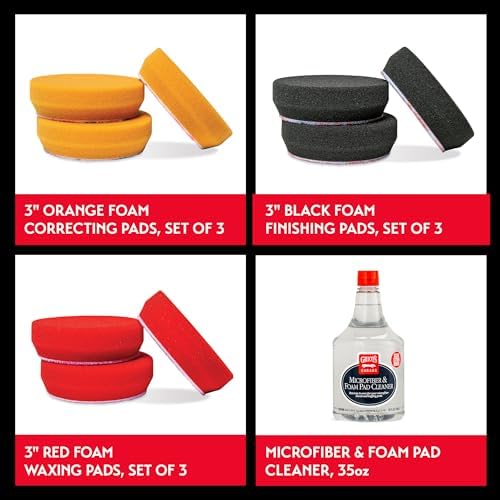 Griot's Garage 2” & 3” Pad Kit for G8 Random Orbital Polisher, 11640