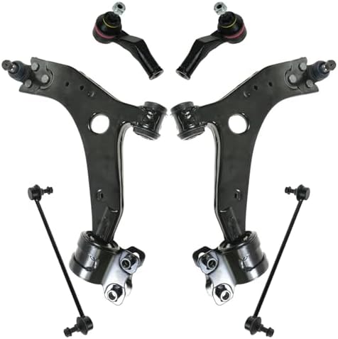 TRQ Front Steering & Suspension Kit Control Arm with Ball Joint Sway Bar