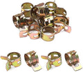 Fielect 50pcs 3/7" / 11mm Spring Band Type Action Hose Pipe Clamp Low Pressure Air Clip Clamp Fasteners Assortment Kit for Plumbing, Automotive and Mechanical