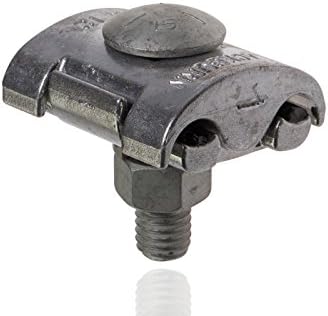NSI PAA129 One and Two Bolt Aluminum Parallel Groove Clamp with Oxide Inhibitor, 4/0-2 Main ACSR, 4/0 str-2 sol Main AL/CU, 4/0-2 Tap ACSR, 4/0 str-2 sol Tap AL/CU, 1/2" Length