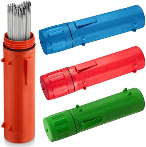 Zonon 4 Pcs Welding Rod Storage Tube 14 Inch Tig Rod Holder, 4 Colors
