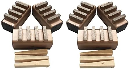Diamond Grinding Blocks for Concrete Grinding, Set of 6, #60/80 Grit
