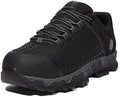 Timberland PRO Men's Powertrain Sport Alloy Safety Toe Industrial Athletic Work Shoe, Black/Grey-2024 New, 13