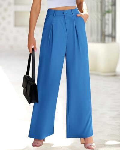 BTFBM Fall High Waisted Business Casual Palazzo Pants for Women Dressy 2026
