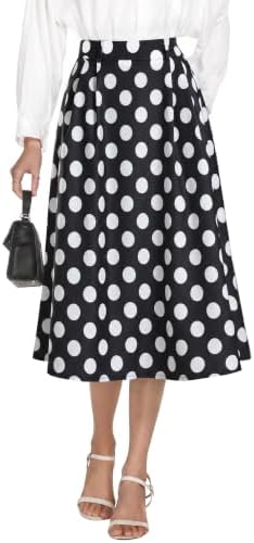Casly Lamiit A-Line Midi Skirts for Women Business Skirt