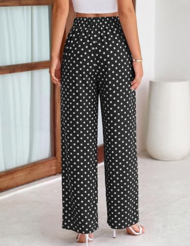 BTFBM Striped Palazzo Pants for Women Fall 2026 Wide Leg Dress Work Pants