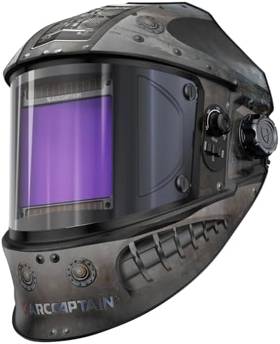 ARCCAPTAIN Welding Helmet, 3.94"×3.66" Auto Darkening Welding Hood