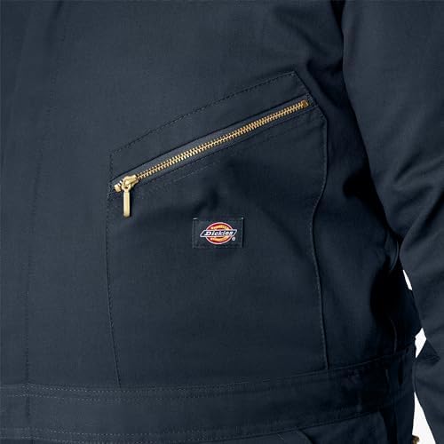 Dickies Men’s Deluxe Long Sleeve Coveralls – 7.5 oz Twill Mechanic Jumpsuit with Zipper Front Industrial Uniform Fit