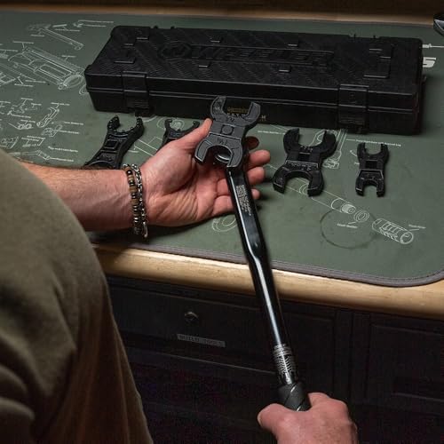 Wheeler XL FAT Wrench Set with Complete Crowfoot Set, Carry Case, Steel Construction for Gunsmithing, Maintenance