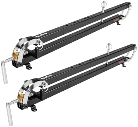SpeTool 24 inch Panel Clamps 2Pack, 4-Way Pressure Steel Parallel Clamp For Board Cabinet, Tabletops, Woodwork, Adjustable parallelogram Couplers, Cutting Board Clamps For Precision Projects
