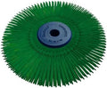 Dedeco Sunburst Radial Bristle Discs 4" x 1/2" Straight- Dark Green 50 Grit (Extra-Coarse) - Aluminum Oxide (TS Series) for Polishing & Finishing