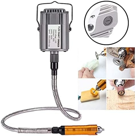 Rotary Tool Flex Shaft Hanging Grinder Carver Electric Multi-function Metalworking Tools Repair Kit, Foot Pedal Control, 780W Strong Power, Metal Flexible Shaft, 23000 RPM