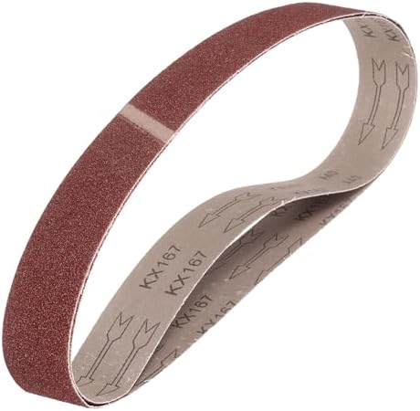 HARFINGTON 2 x 27 Inch Sanding Belts, 2 Pcs 40 Grits Aluminum Oxide Abrasive Belt Sander File Belt for Woodworking, Metal Polishing, Knife Sharpener