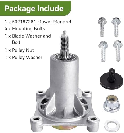 187292 192870 587819701 Mower Deck Spindle Assembly 42" 46" 48" 54", 1 Pack