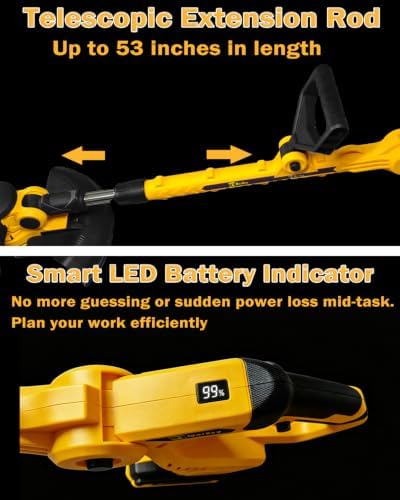 5-in-1 Cordless String Trimmer for DeWalt 20V Battery,(No Batteries)
