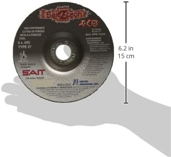 United Abrasives- SAIT 23336 Z-Tech High Performance Cut-Off Wheels (Type 27/Type 42 Depressed Center) 6" x .045" x 7/8", 50-Pack