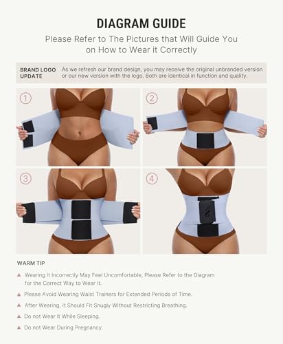 FeelinGirl Waist Trainer for Women Corset Tummy Control Faja Body Shaper
