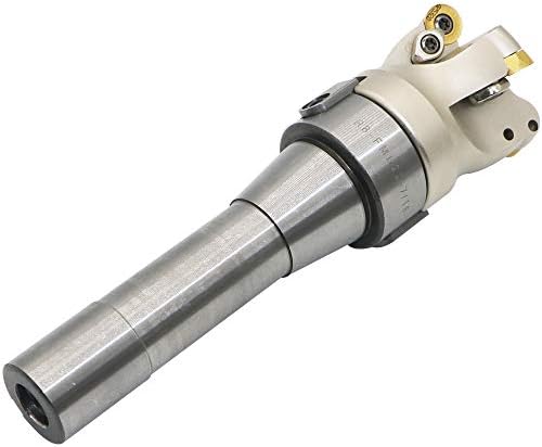 Face Mill Cutter Holder EMRW 6R 50-22+R8-FMB22-7/16+RPMT1204 Hard Alloy Blade+8mm Spanner+T15 Spanner, Used for Fough Machining of The Workpiece on The Milling Machine. (EMRW 6R50-22(1.96 Inch))