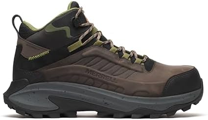 Merrell Mens Dark Taupe Moab Speed 2.0 Mid Composite Toe WPSR Hiker