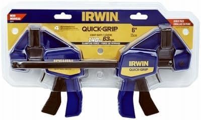 Irwin Quick-Grip 6 in. x 2.43 in. D Resin Bar Clamp 300 lb. 4 pc.