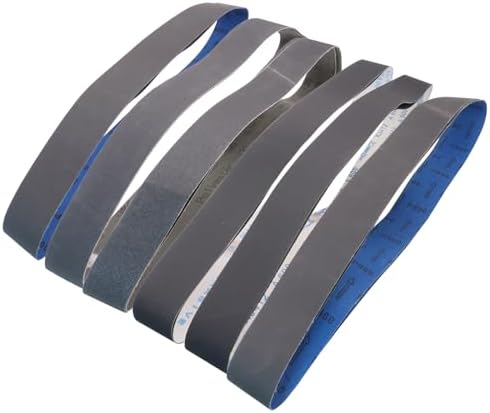Taokyid 2x48 Inch Silicon Carbide Sanding Belts, 120-1000 Grit, 12 Pack
