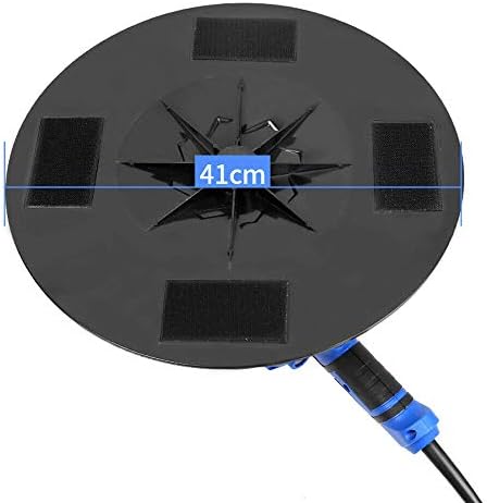 DNYSYSJ Handheld Concrete Grinder Electric Trowel Wall Smoothing Polishing Machine,110V 850W 4 Speed Polisher, Plastering Bucket Trowel Tools 50-100RPM,Wiper Diameter Ø410mm