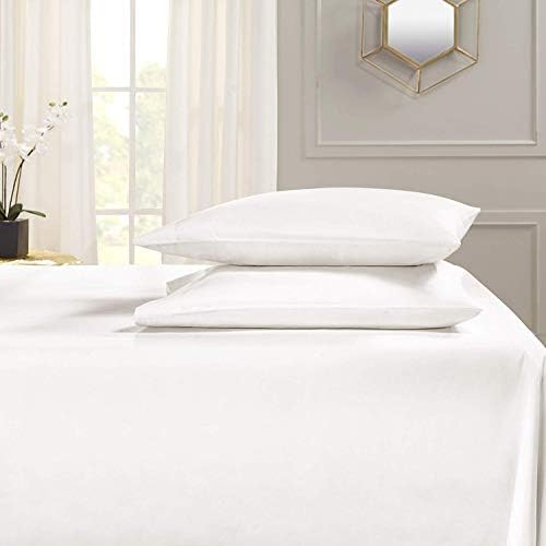6pc 1200 Thread Count QUEEN Bed Sheet Set Egyptian, Deep Pocket, SNOW WHITE