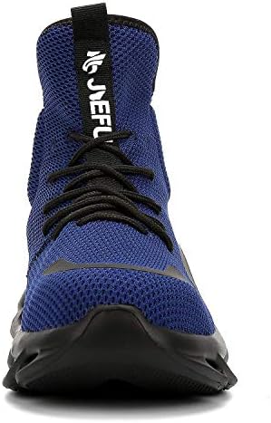 XUNRUO Work Safety Boots for Men and Women Steel Toe Lightweight Breathable Pull on Construction Boots