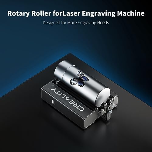 Creality Official Laser Rotary Roller, 360° Laser Engraver Y-axis Rotary Module for Engraving Cylindrical Objects, 7 Adjustment Diameters 5mm to 120mm, Compatible with Creality Falcon/Falcon2 Engraver