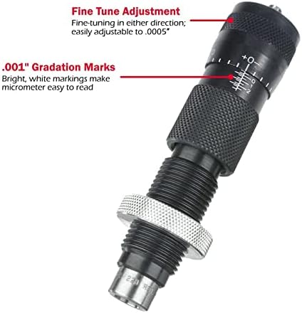 Forster Products Bench Rest Ultra Micrometer Seater Die, Adapts to Most Reloading Press, Reloading Equipment, with .001" Gradation Marks