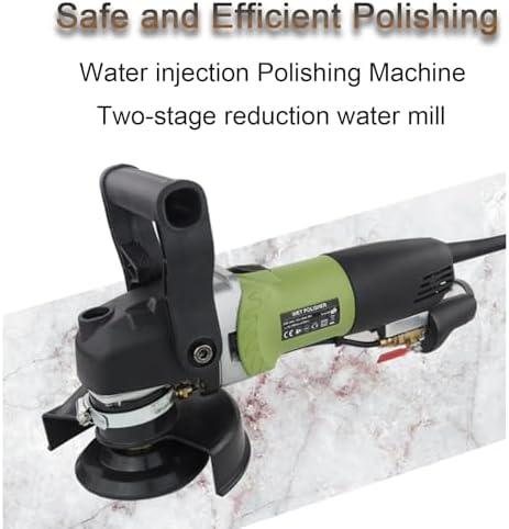 800W Hand-Held Water Injection Stone Polishing Machine, Electric Wet Polisher Grinder, 6 Gears, Professional Marble Granite Tool, for Polishing Marble, Granite Type1