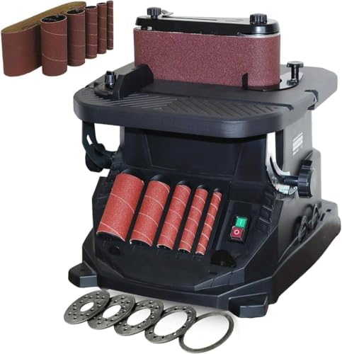 Oscillating Spindle Sander,450W 2-in-1 Woodworking Machine