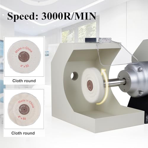 550W Dental Double Top Lab Bench Buffer Polisher 3000RPM for Casting Jewelry Polishing Machine