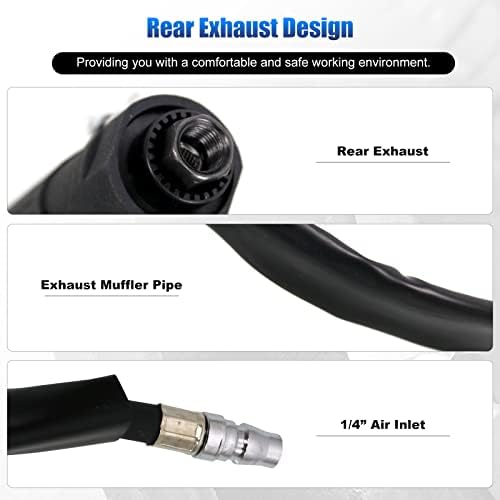 Sporacingrts 2500rpm Low Speed Air Tire Buffer Tire Repair Kit Polishing Cleaning Tool 35 mm Pneumatic Automatic Buffing Wheel Machine Tire Patch Tools Rear Exhaust