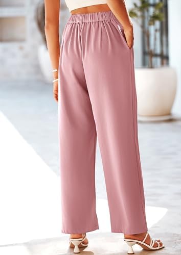 PRETTYGARDEN Women's Flowy Wide Leg Dress Pants