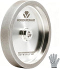 CBN Grinding Wheel 6 Inch 180 Grit, 1" Wide, 1/2" Arbor, for HSS Tools, Lathe Chisels & Woodturning Tools, Fits 6-Inch Bench Grinders(180 Grit)