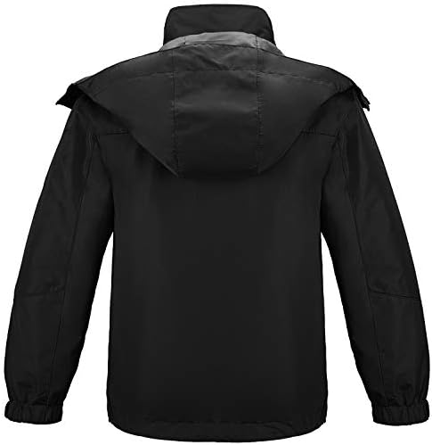wantdo Girls' 3-in-1 Ski Jacket Windproof Winter Coat Hooded Raincoat