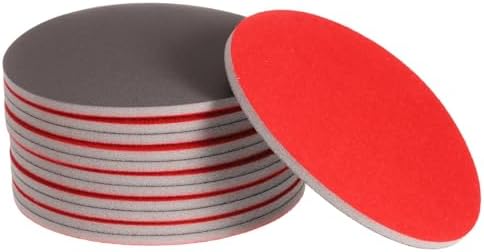 uxcell 12pcs 1500 Grit Sanding Sponge 6" Hook and Loop Sponge Sanding Disc
