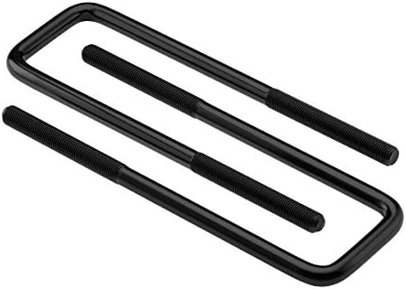 Supreme Suspensions - 4X Heavy-Duty Square Bend U-Bolts for Lifted Applications => 12" Long x 2.5" Wide x 9/16" Threads