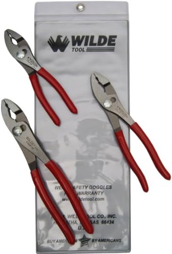 Wilde Tool G258PSP.NP/VP 3-Piece Pliers Set-G262, G263 & G264-Vinyl Pouch