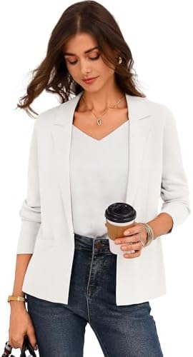 GRACE KARIN Womens Sweater Blazer Jackets Business Casual Work Cardigan